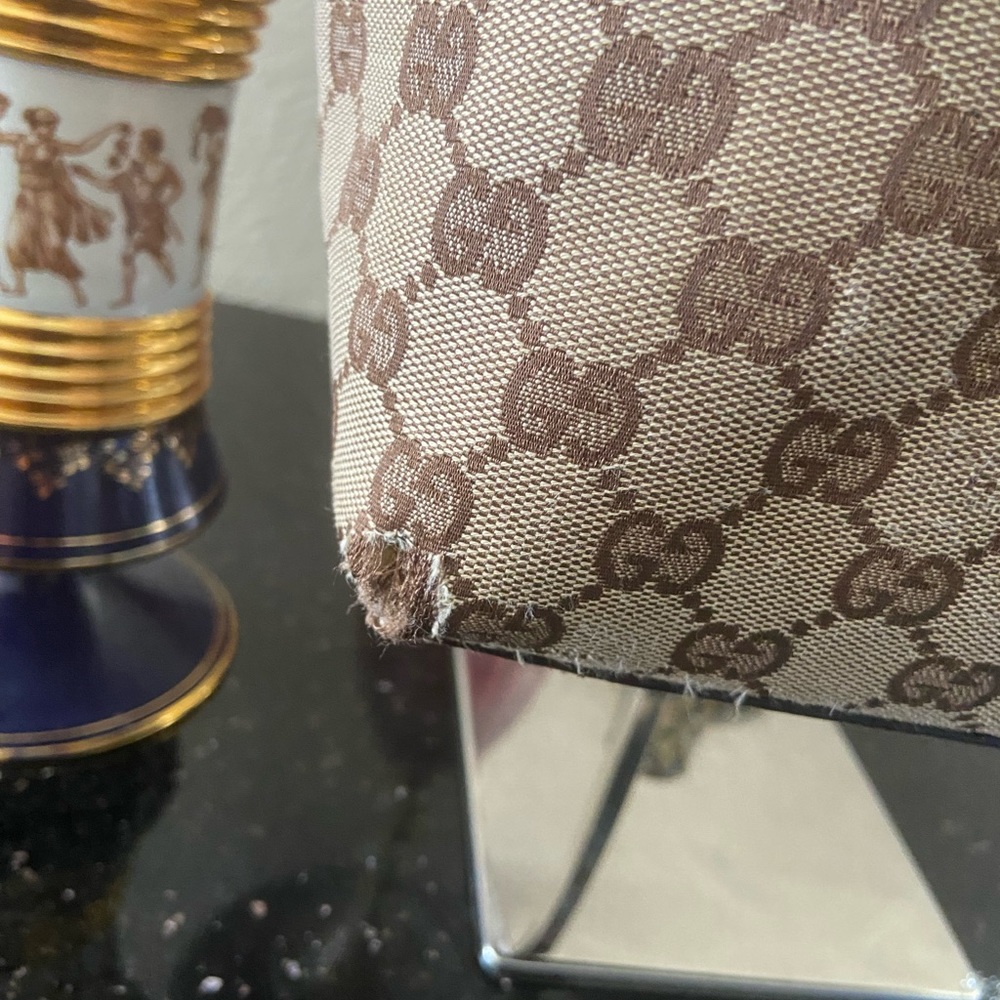 Gucci GUC Brown GG Eclipse Canvas Tote - Picture 7 of 14